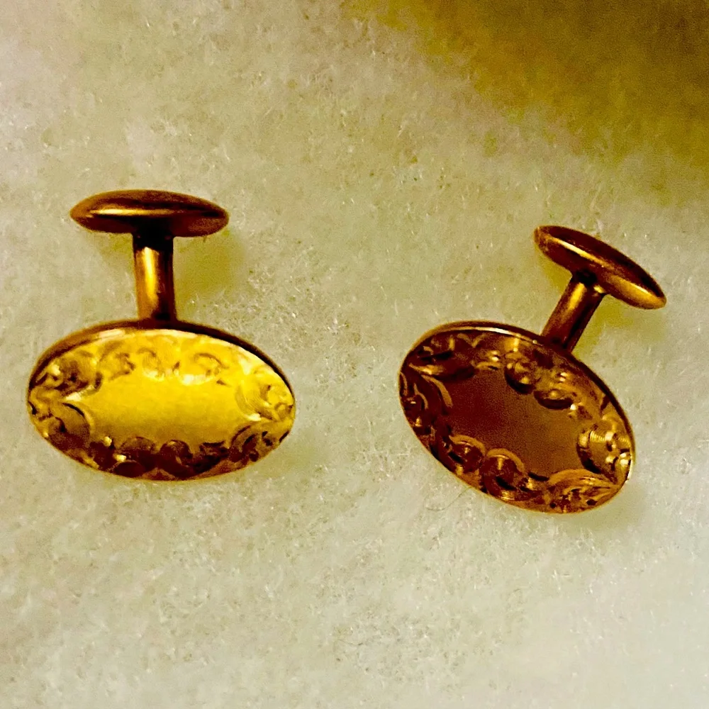 Classic VINTAGE GLP 1900’s Bean-Back GF Cuff Links